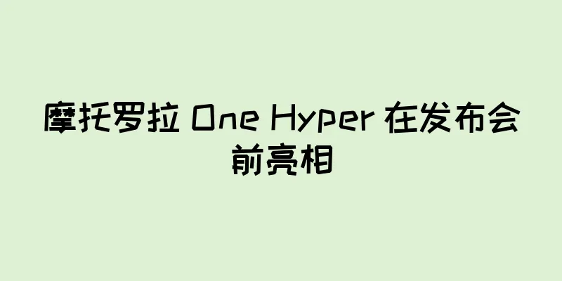 摩托罗拉 One Hyper 在发布会前亮相