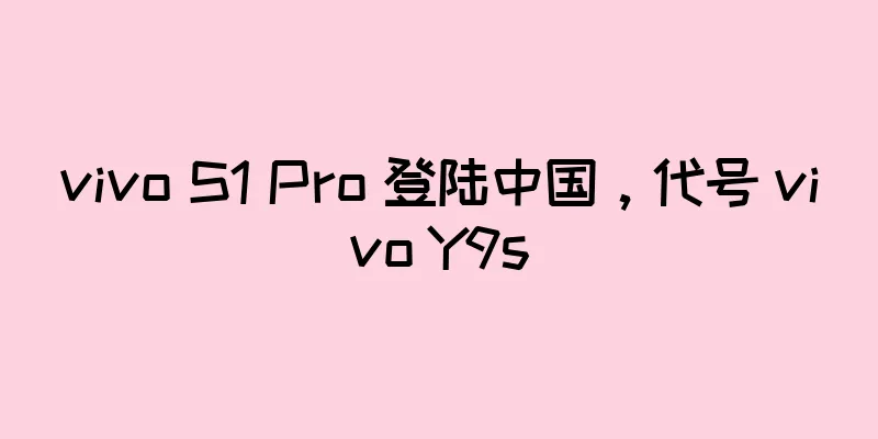 vivo S1 Pro 登陆中国，代号 vivo Y9s