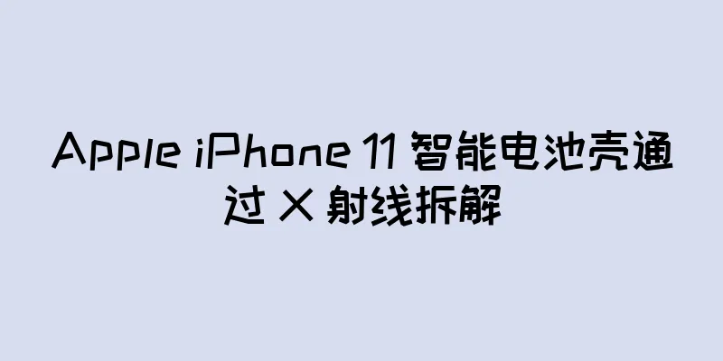 Apple iPhone 11 智能电池壳通过 X 射线拆解