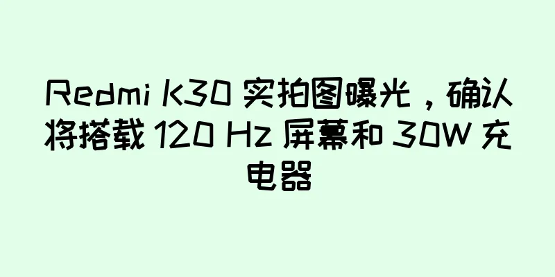 Redmi K30 实拍图曝光，确认将搭载 120 Hz 屏幕和 30W 充电器