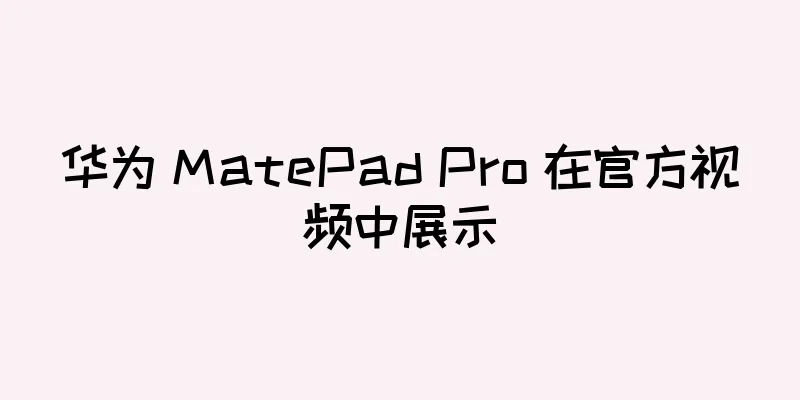 华为 MatePad Pro 在官方视频中展示