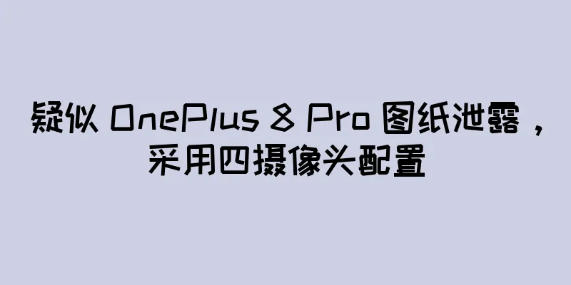 疑似 OnePlus 8 Pro 图纸泄露，采用四摄像头配置