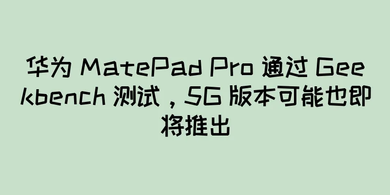 华为 MatePad Pro 通过 Geekbench 测试，5G 版本可能也即将推出