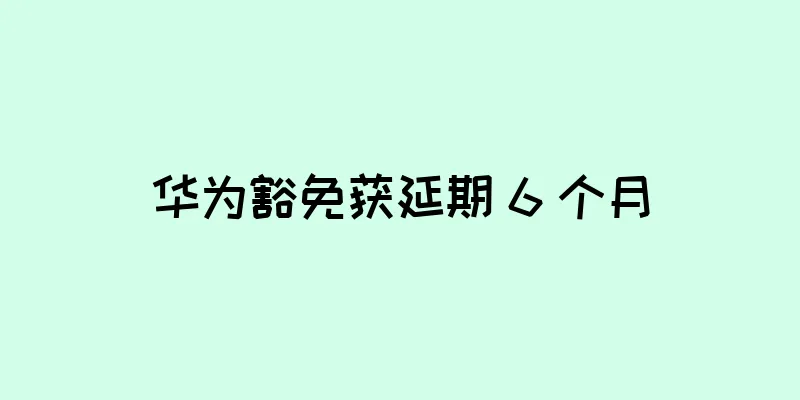 华为豁免获延期 6 个月