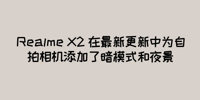 Realme X2 在最新更新中为自拍相机添加了暗模式和夜景