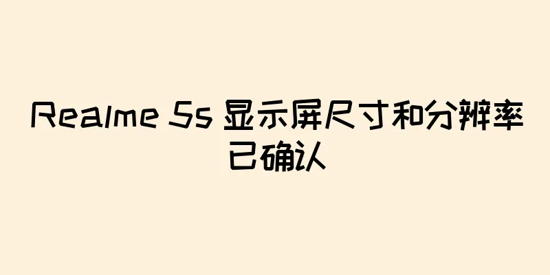Realme 5s 显示屏尺寸和分辨率已确认