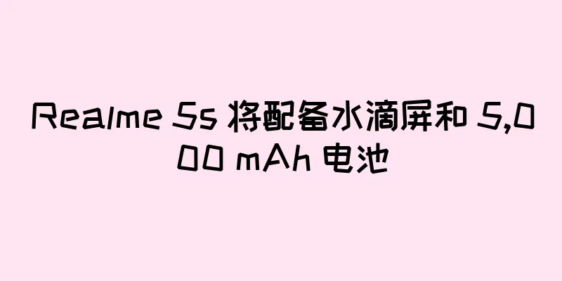 Realme 5s 将配备水滴屏和 5,000 mAh 电池