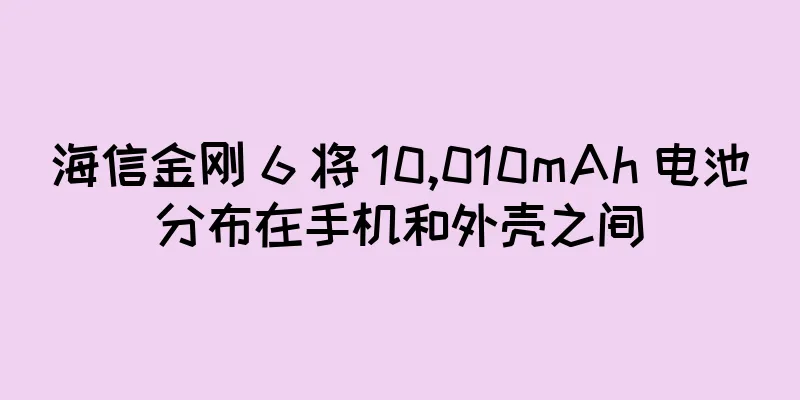 海信金刚 6 将 10,010mAh 电池分布在手机和外壳之间