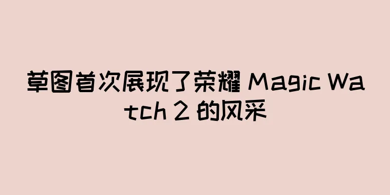 草图首次展现了荣耀 Magic Watch 2 的风采