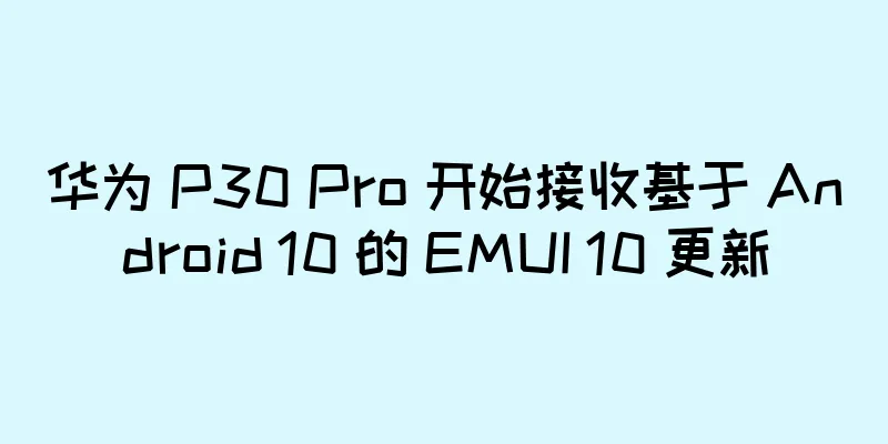 华为 P30 Pro 开始接收基于 Android 10 的 EMUI 10 更新