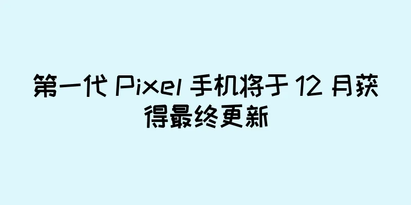 第一代 Pixel 手机将于 12 月获得最终更新