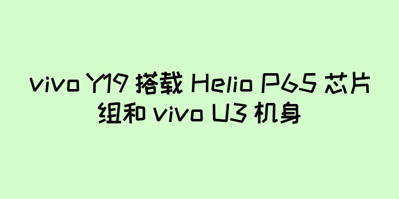 vivo Y19 搭载 Helio P65 芯片组和 vivo U3 机身