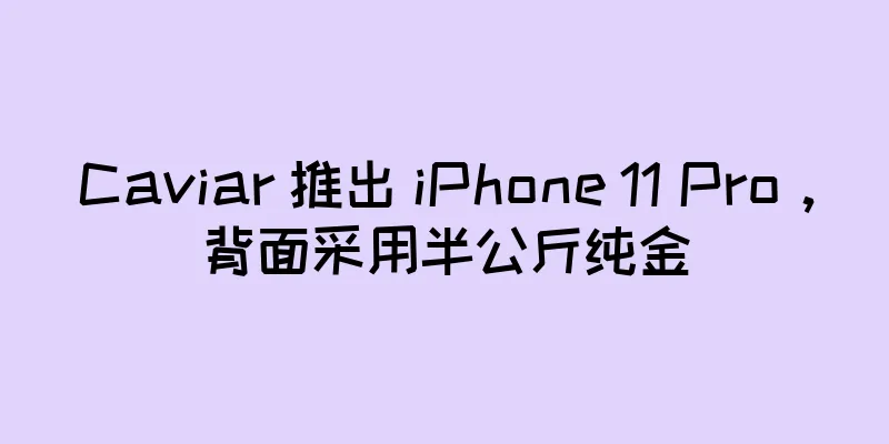 Caviar 推出 iPhone 11 Pro，背面采用半公斤纯金