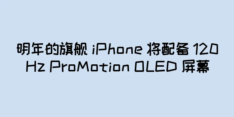 明年的旗舰 iPhone 将配备 120Hz ProMotion OLED 屏幕