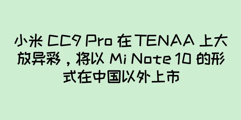 小米 CC9 Pro 在 TENAA 上大放异彩，将以 Mi Note 10 的形式在中国以外上市
