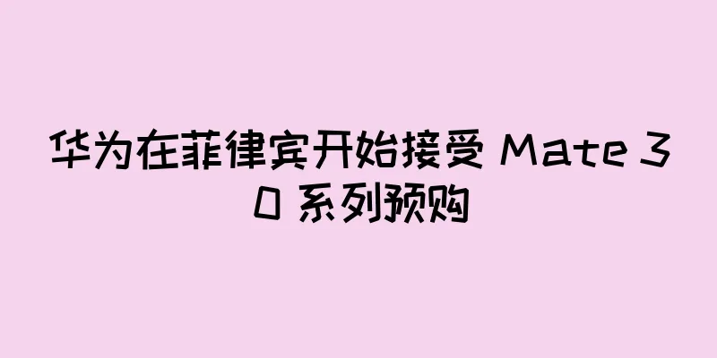 华为在菲律宾开始接受 Mate 30 系列预购