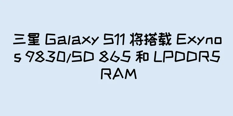 三星 Galaxy S11 将搭载 Exynos 9830/SD 865 和 LPDDR5 RAM