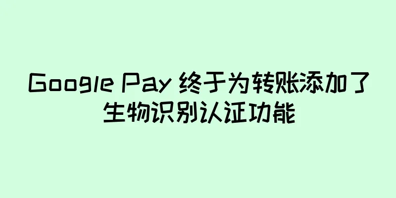 Google Pay 终于为转账添加了生物识别认证功能