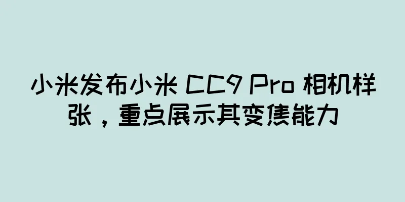 小米发布小米 CC9 Pro 相机样张，重点展示其变焦能力