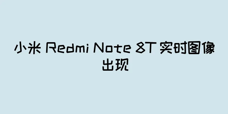 小米 Redmi Note 8T 实时图像出现