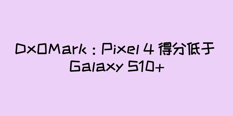 DxOMark：Pixel 4 得分低于 Galaxy S10+