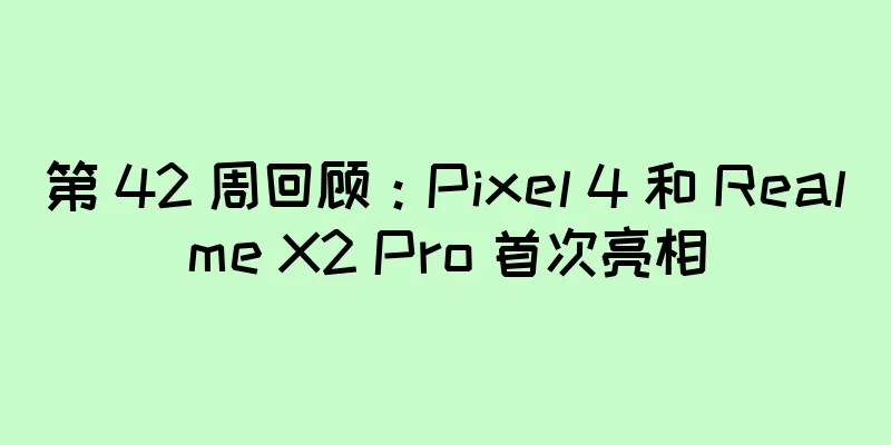 第 42 周回顾：Pixel 4 和 Realme X2 Pro 首次亮相