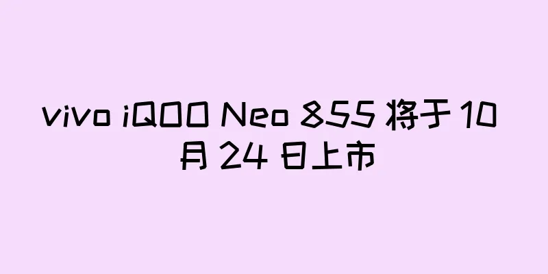 vivo iQOO Neo 855 将于 10 月 24 日上市