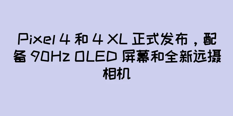 Pixel 4 和 4 XL 正式发布，配备 90Hz OLED 屏幕和全新远摄相机