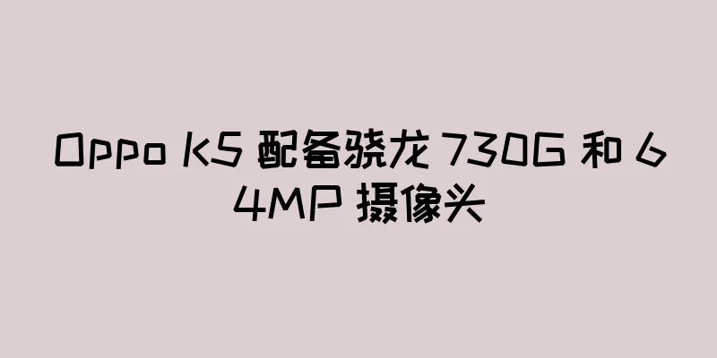 Oppo K5 配备骁龙 730G 和 64MP 摄像头