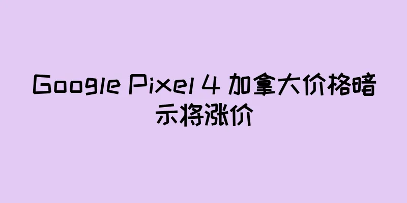 Google Pixel 4 加拿大价格暗示将涨价