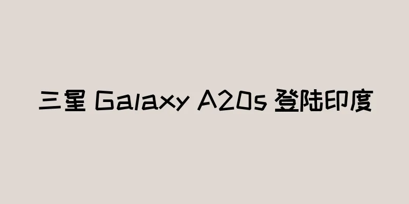 三星 Galaxy A20s 登陆印度