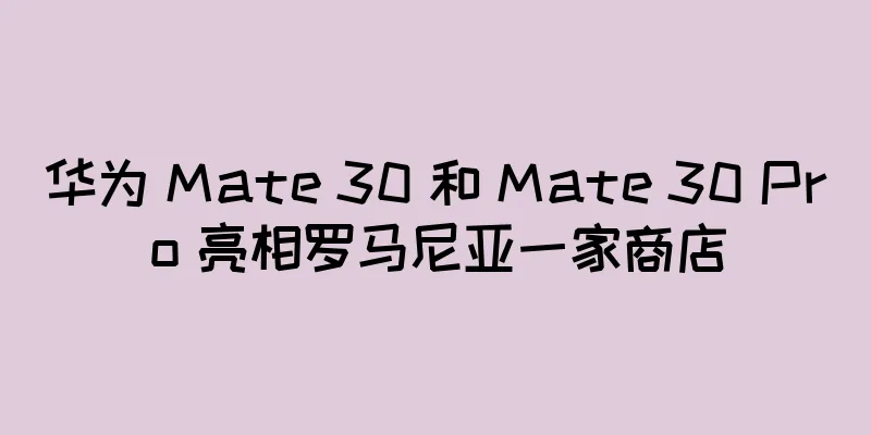 华为 Mate 30 和 Mate 30 Pro 亮相罗马尼亚一家商店