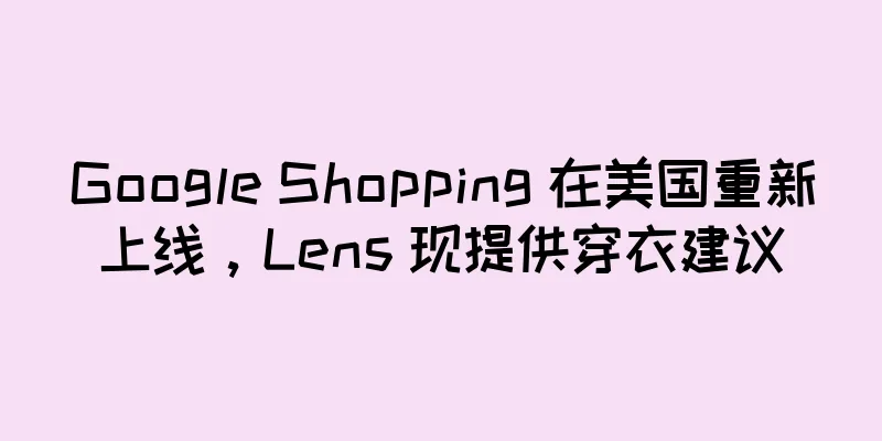 Google Shopping 在美国重新上线，Lens 现提供穿衣建议