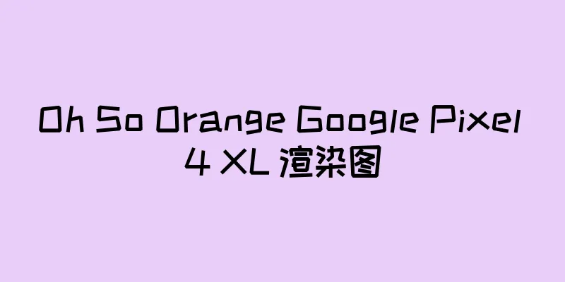 Oh So Orange Google Pixel 4 XL 渲染图