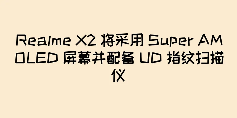 Realme X2 将采用 Super AMOLED 屏幕并配备 UD 指纹扫描仪