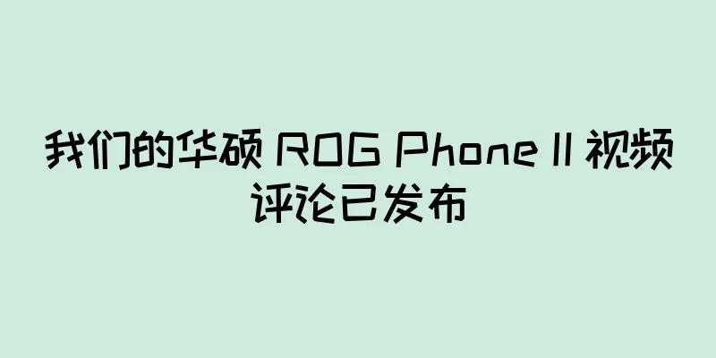 我们的华硕 ROG Phone II 视频评论已发布