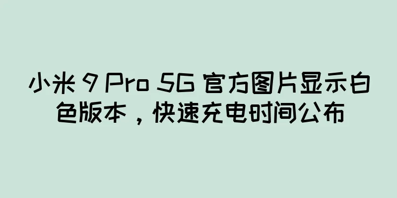 小米 9 Pro 5G 官方图片显示白色版本，快速充电时间公布