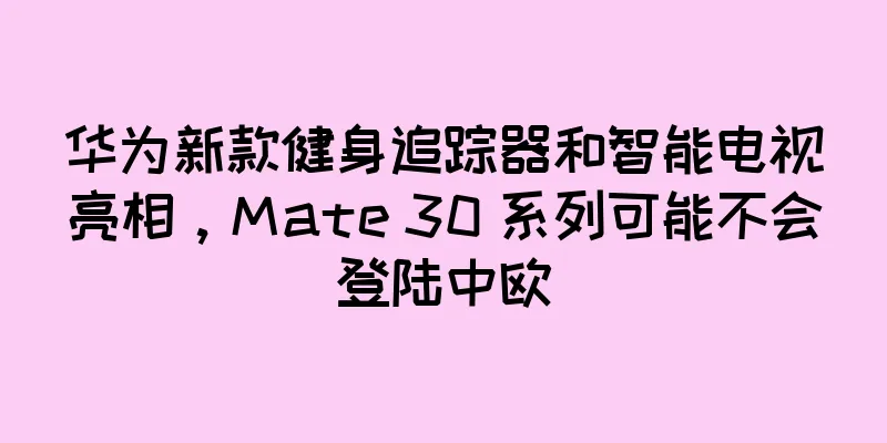 华为新款健身追踪器和智能电视亮相，Mate 30 系列可能不会登陆中欧