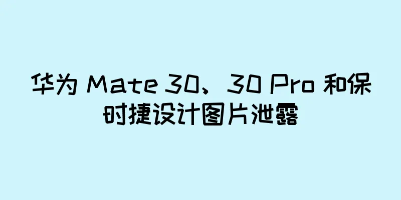 华为 Mate 30、30 Pro 和保时捷设计图片泄露