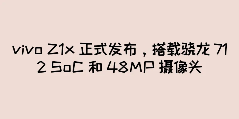 vivo Z1x 正式发布，搭载骁龙 712 SoC 和 48MP 摄像头