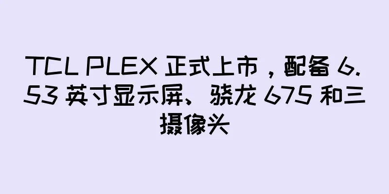 TCL PLEX 正式上市，配备 6.53 英寸显示屏、骁龙 675 和三摄像头
