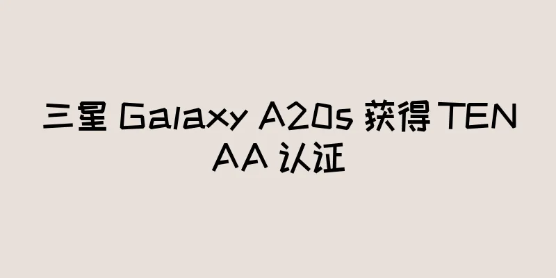 三星 Galaxy A20s 获得 TENAA 认证