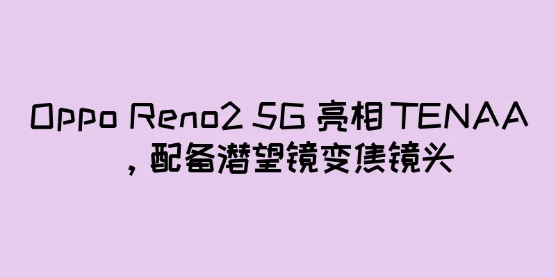 Oppo Reno2 5G 亮相 TENAA，配备潜望镜变焦镜头