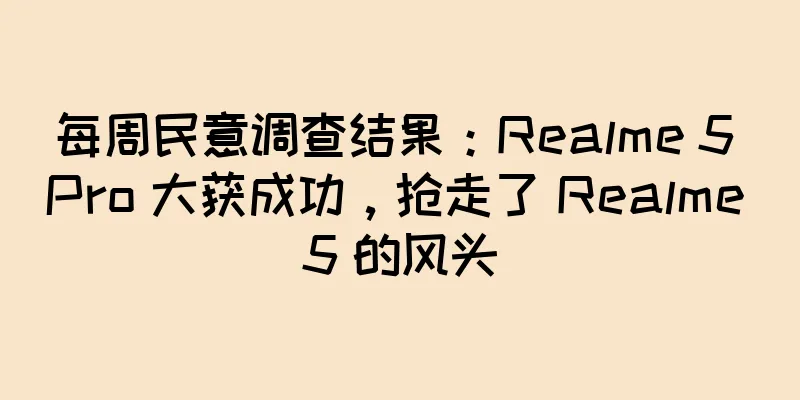 每周民意调查结果：Realme 5 Pro 大获成功，抢走了 Realme 5 的风头