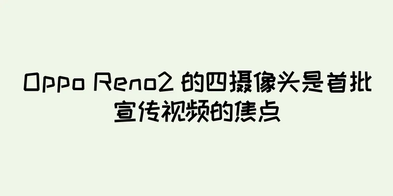 Oppo Reno2 的四摄像头是首批宣传视频的焦点