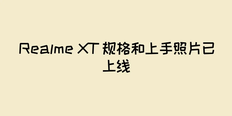 Realme XT 规格和上手照片已上线