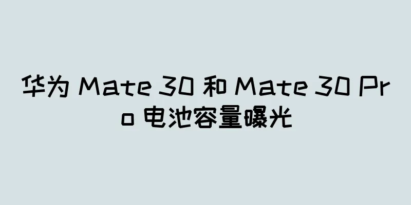 华为 Mate 30 和 Mate 30 Pro 电池容量曝光