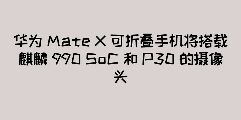 华为 Mate X 可折叠手机将搭载麒麟 990 SoC 和 P30 的摄像头