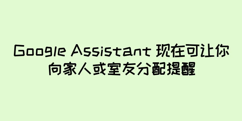 Google Assistant 现在可让你向家人或室友分配提醒