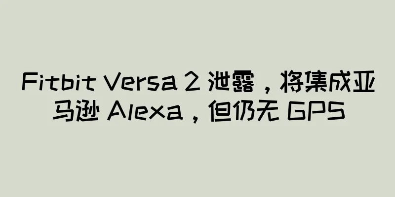 Fitbit Versa 2 泄露，将集成亚马逊 Alexa，但仍无 GPS